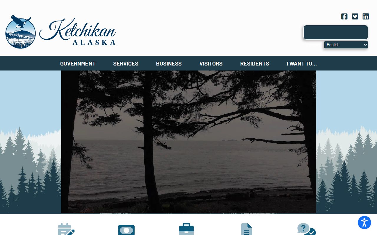 City of Ketchikan official website showing city services and government information