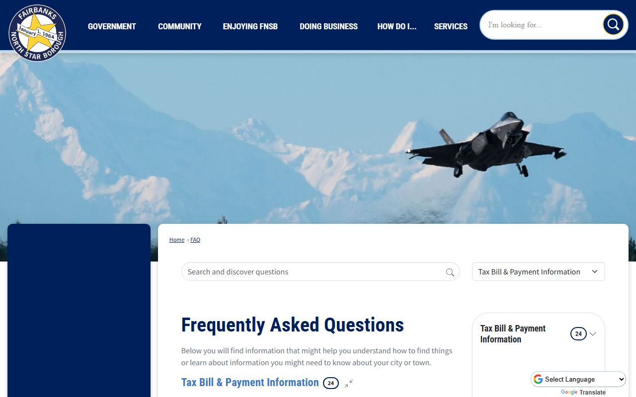 Fairbanks North Star Borough property records FAQ