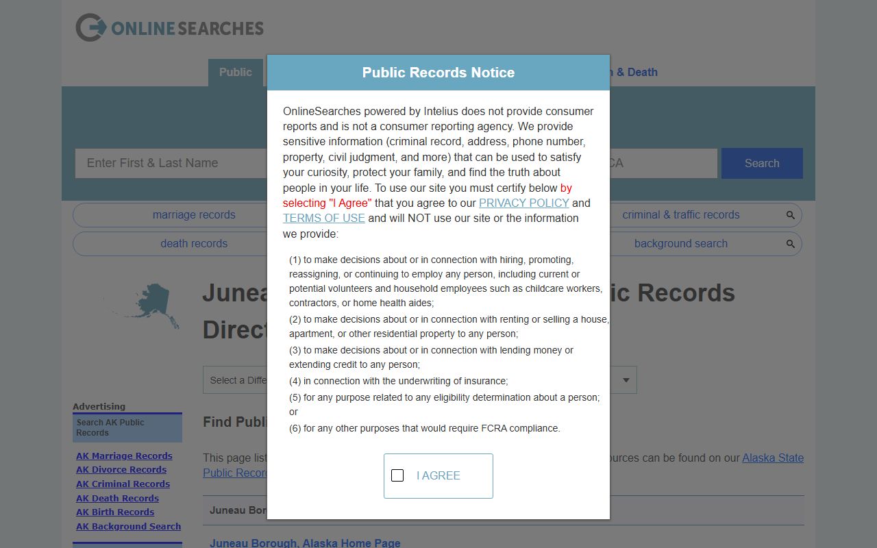 Juneau property records online search portal deed records
